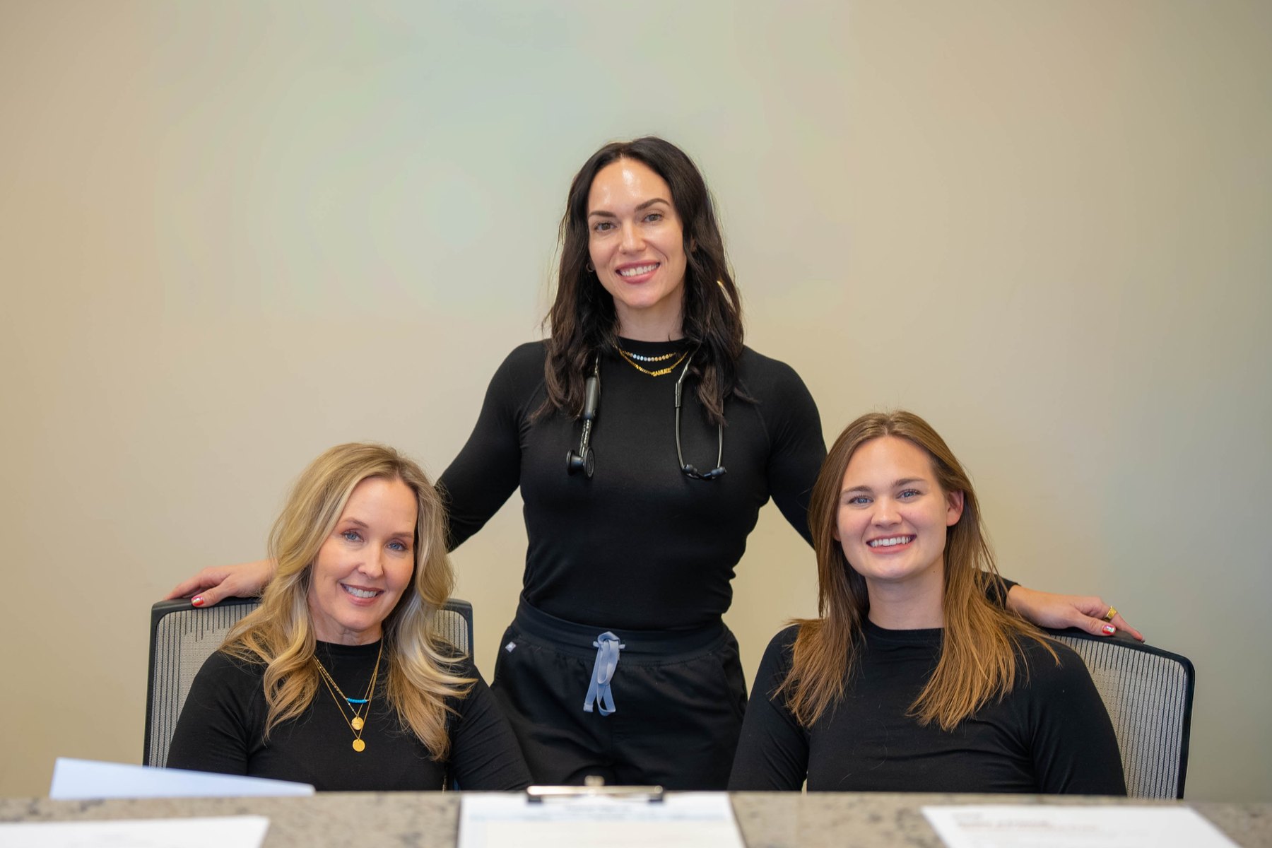 Alison Solomon, Deedee Keeler, and Alyssa O'Brien at the Prime Direct Health office in Gilbert